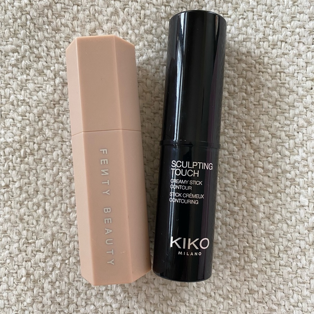 Contour cream makeup duo (FentyBeauty Match Stix & KIKO Milano creamy stick)